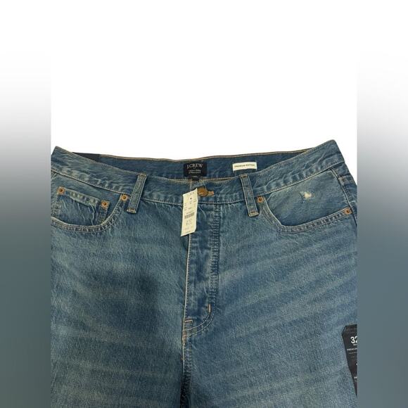 J-Crew  | NWT High Rise Straight Jeans Factory (Premium Edition) ButtonFly{13} - Picture 4 of 7